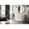 James Martin Vanities Athens 36in Single Vanity, Glossy White w/ 3 CM Arctic Fall Solid Surface Top E645-V36-GW-3AF - alternate 7